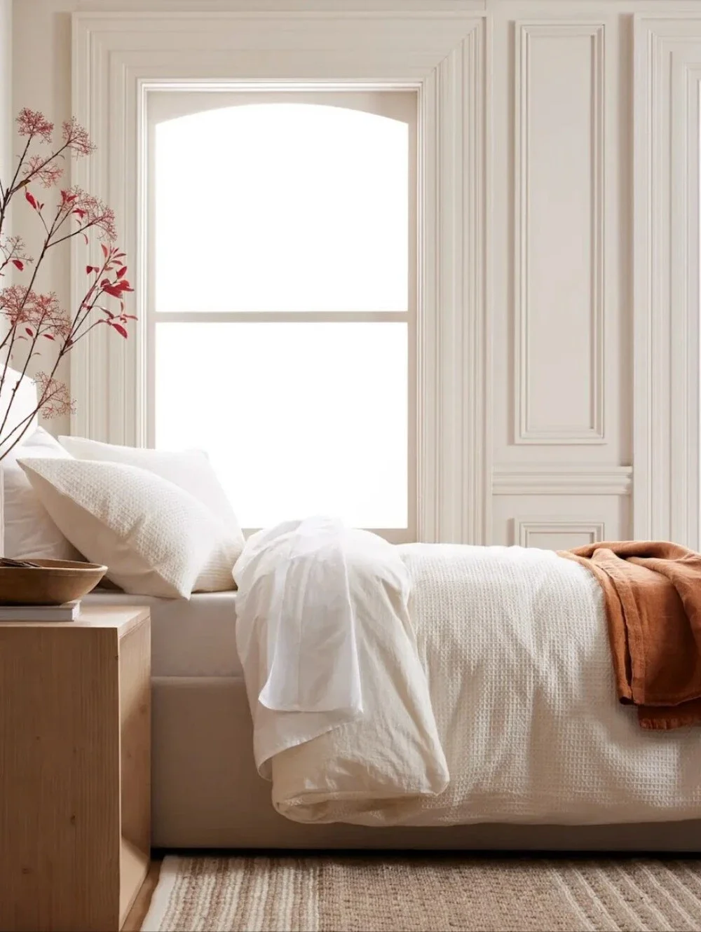 Quince 100% Organic Luxe Honeycomb Duvet Cover | King/Cali King | Undyed | EUC
